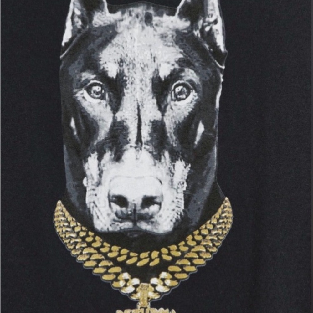 Urban Outfitters Death Row Records Doberman Chain Dog Tee – Size S – New - Picture 3 of 3